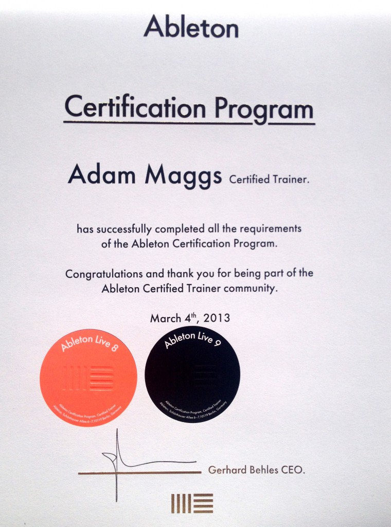 Certification