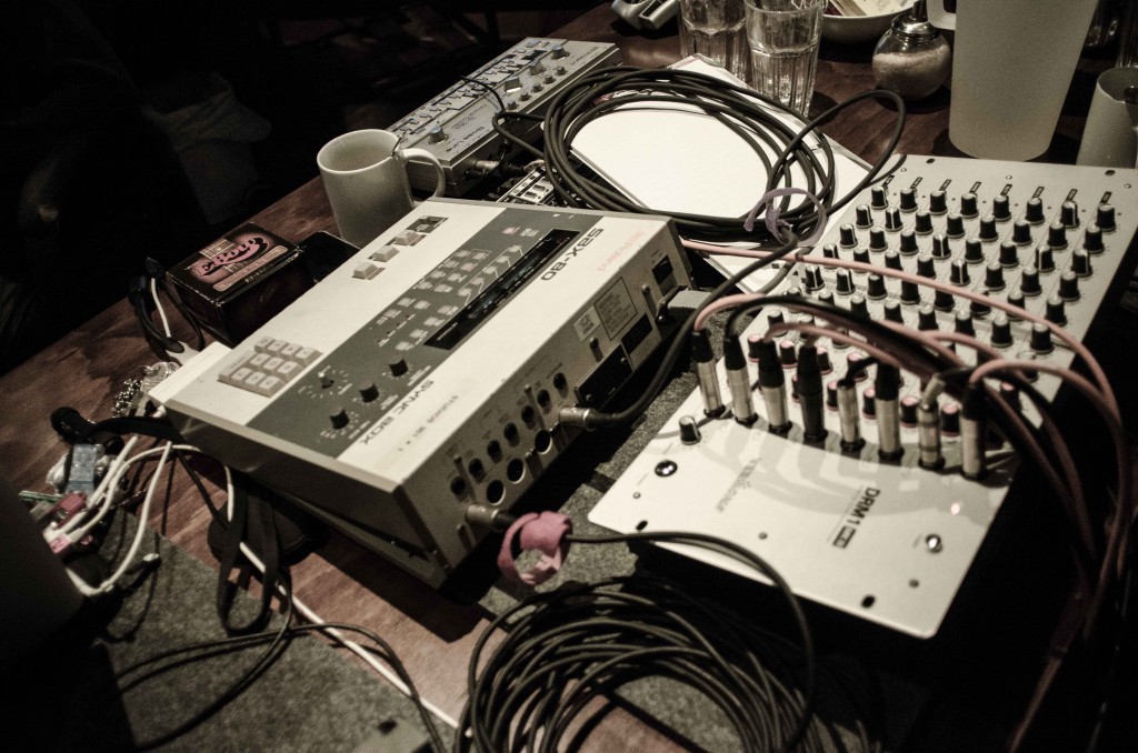 Some of 301's vast collection of drum machines