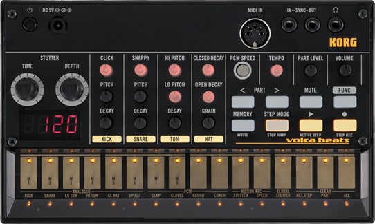 One of the prizes - a Korg Volca Beats Drum Machine.