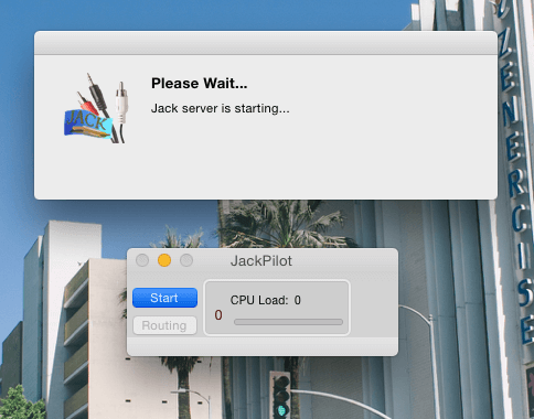 Jack OSX server start