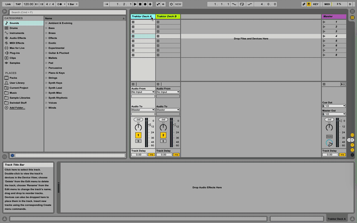 Traktor to Live input config