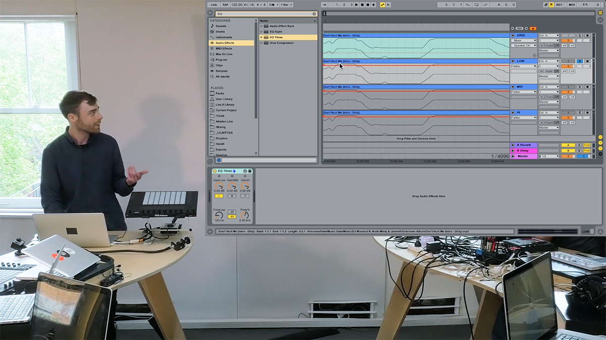 George Nicholas (seekae, cliques) drum tutorial Ableton Live