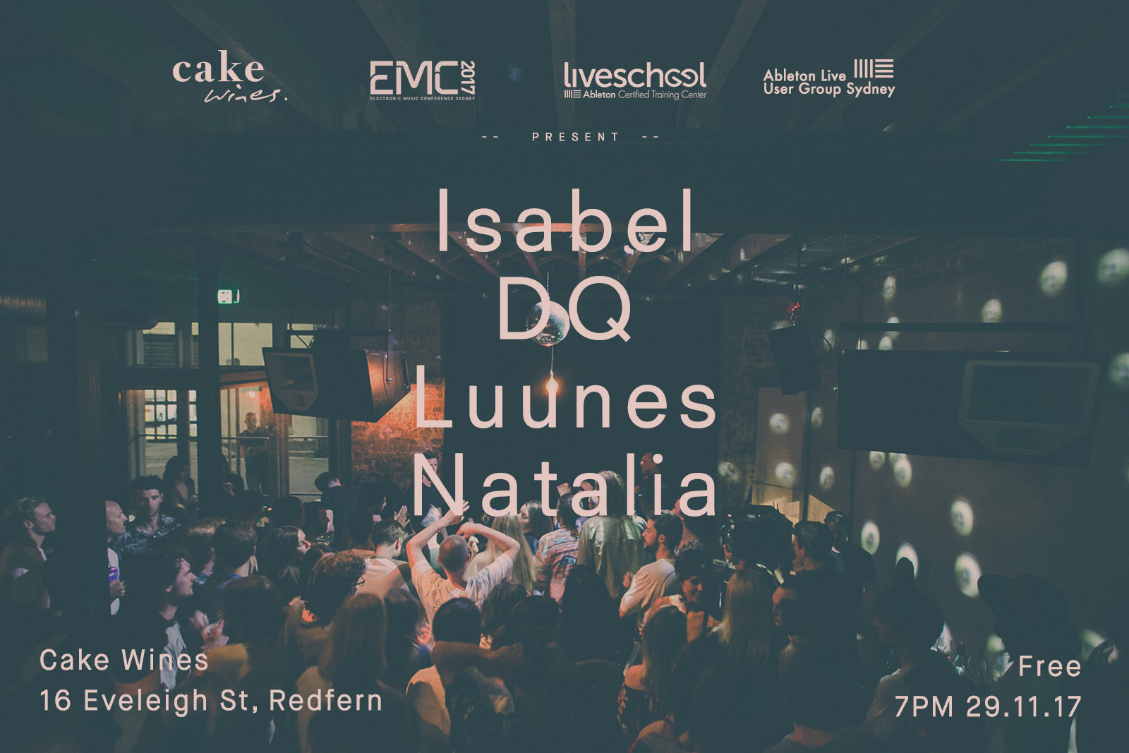 Cake Wines x EMC x Liveschool Presents...