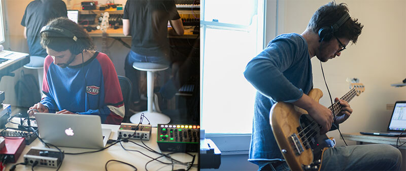 Liveschool students Daniel Curtis and Romain Machefer 