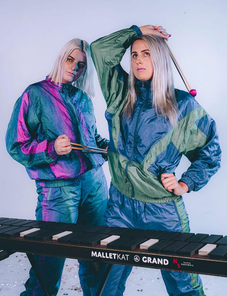 Perth duo Feels with Malletkat MIDI percussion controller