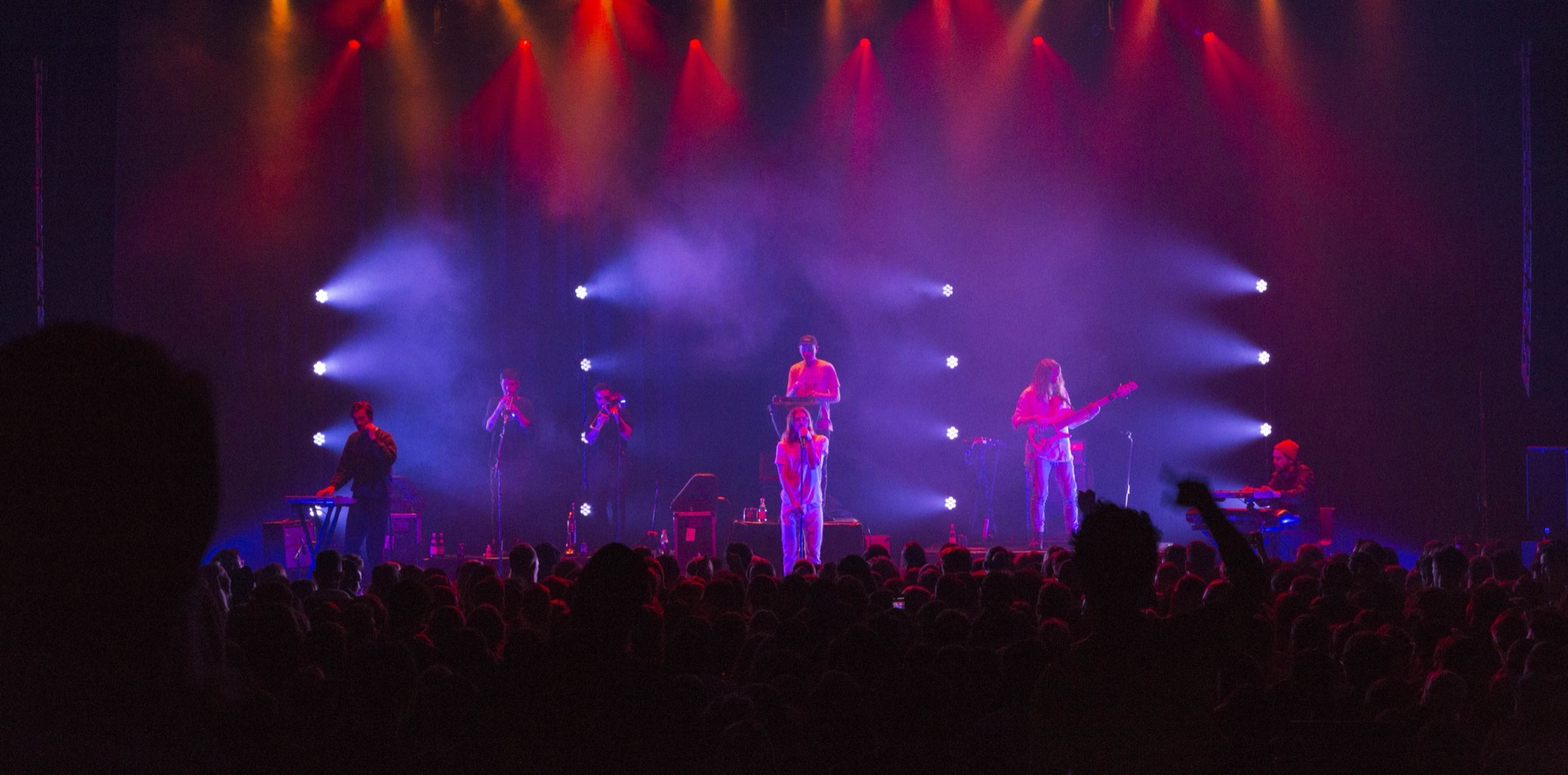 Winston Surfshirt performing live to a large audience