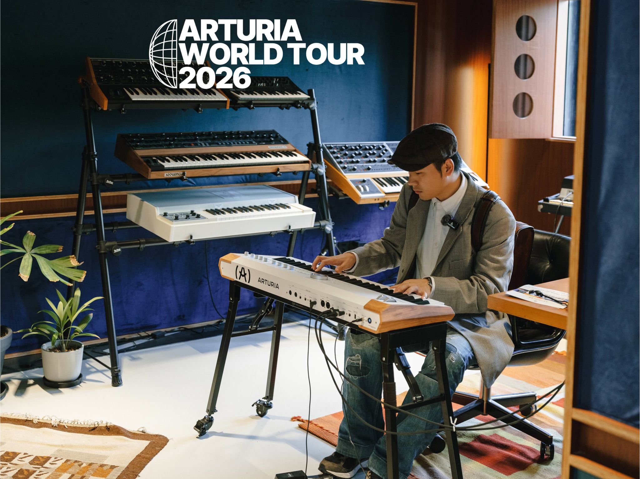 Arturia synthesiser demo at Liveschool Sydney.