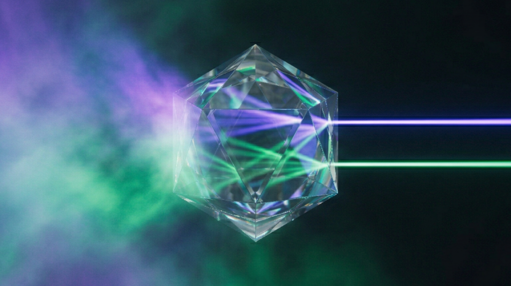 Crystal imagery representing the gate remixing technique